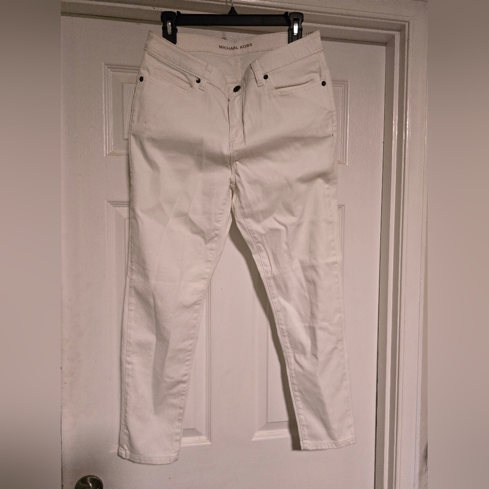Michael Kors White Denim Trousers